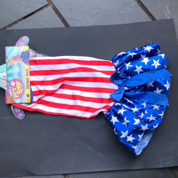 🎃Patriotic Dog dress and hat SZ L - Picture 1 of 7